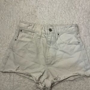 Madewell Off-White Jean Shorts